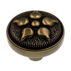 10 Pack Keeler P3024-07 Spanish Sherwood Antique Brass 1 3/8″ Cabinet Knobs