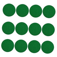 12 Pack Self Adhesive Air Hockey Mallet Felt Pads, Green, 94mm (green-12 Pack)