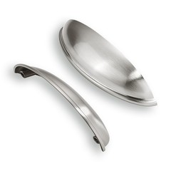 10-Pack 5in 128mm Brushed Satin Nickel Cabinet Cup Pulls Kitchen Hardware