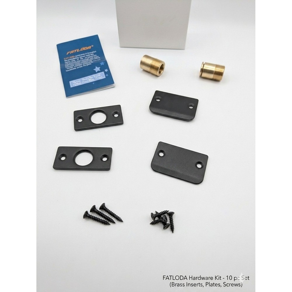 FATLODA 2 Pack Magnetic Door Catch Adjustable Closing Black MP-2-BL-A NEW