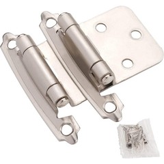 50 Pcs Self-Closing Brushed Nickel Cabinet Hinges – Upgrade Your Kitchen Doors