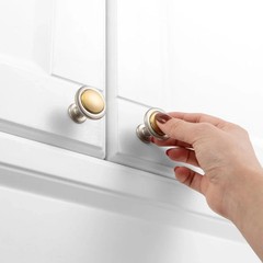 10 Pack Gold and Nickel Kitchen Cabinet Knobs Brushed Gold and Silver Drawer Kno