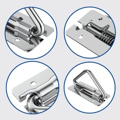 304 Stainless Steel Folding Spring Handle Toolbox Triangular Load-Bearing Handle