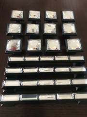 LOT OF 16! Atlas Homewares 340 Black Crystal Cabinet Knobs, 342 Crystal 5″ Pulls