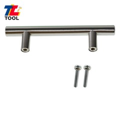 30Pcs 5inch 76mm Stainless Steel T Hollow Furniture Handles With 60Pcs Screw