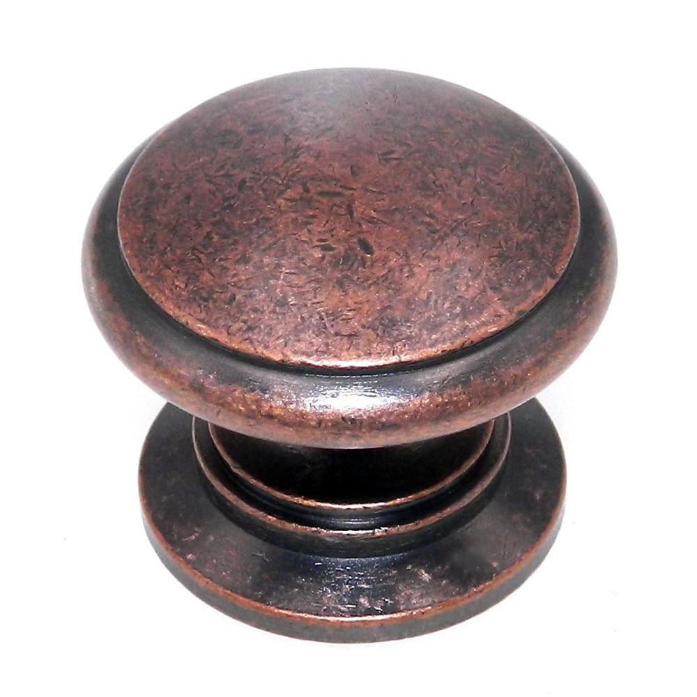 Amerock Hint of Heritage Weathered Copper 1 1/4″ Round Cabinet Knob BP1466-WC