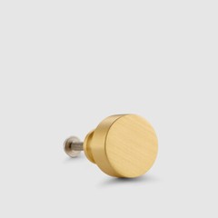 Small Brass Gold, Black, Antique Gold, Grey And Silver Round Cupboard Door Knobs