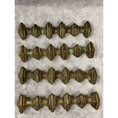 Vtg Belwith Brass Cabinet Drawer Pulls Set of 4 Ornate Traditional 7″ Handles