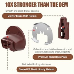 Universal Drawer Slides Upgrade – 20 Sets Improved Metal Track Guides for Dresse
