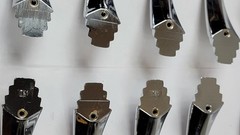 9 Top Knobs Art Deco TK213PC Sydney Flair Pull 5″ C-C Polished Chrome NO Screws