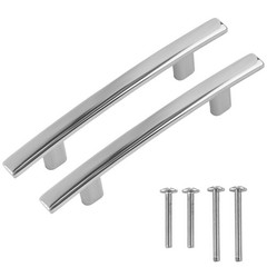 FIGO HOME Silver Drawer Pulls 3 Inch Hole to Hole – 10 Pack – Silver Cabinet …