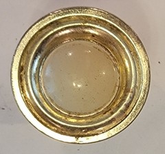 Amerock 755 1 Polished Brass Cabinet Knob w/ Almond Ceramic Center- Lot Of 10