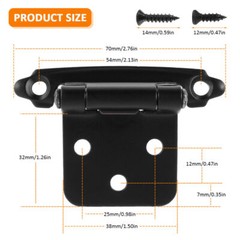 Kitchen Cabinet Hinges Overlay Self Closing Face Mount Cupboard Door Hinge Lot