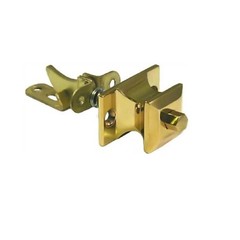 Cabinet door pull with push button catch cast Brass