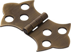 Hillman 1-5/16″ Solid Brass Ornamental Hinge Antique Brass 851590 Door Hardware
