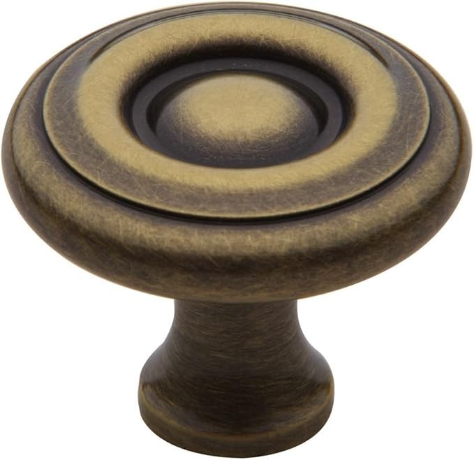 Baldwin 4660.050.BIN Colonial Style 1-1/2-Inch Diameter Cabinet Knob, Satin Bras