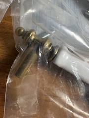 belwith cabinet pull Handles Brass And Ceramic 3 Inch Center P458-w New