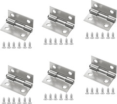 6Pack Butt Hinge 1 Inch Mini 304 Stainless Steel Small Cabinet Folding Craft Hin