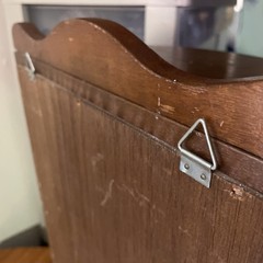 DEFECTIVE other see details Vintage Curio Cabinet With Curved Front Appr G3D