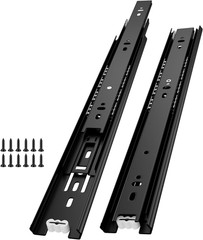 Full Extension Ball Bearing Drawer Slides 14 Inch Side Mount Cabinet Rails 1 Pai