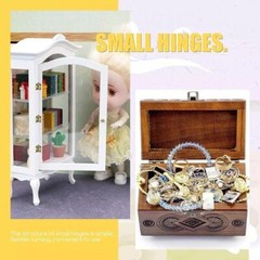 100pcs Small Hinges for Wooden Box Mini Hinge Jewelry 1 Inch Hinges Bronze Door