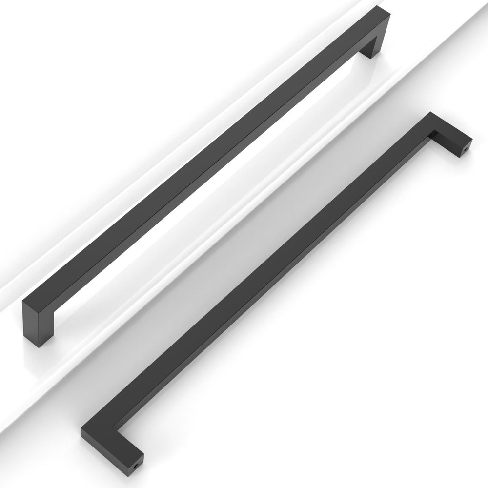 10 PCS 121/2 Inch 320mm Matte Black Cabinet Pulls Stainless Steel Drawer Pull