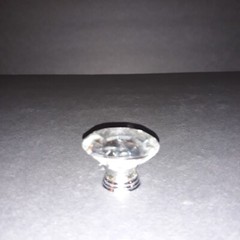 Cabinet pulls Crystal And Polished Chrome Geometric Modern 30+ available