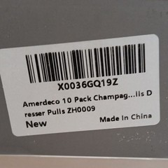 Amerdeco 10 Pack Champagne Bronze Cabinet Pulls 4″ Hole Center