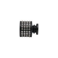 Lot of 10 Black Cabinet Knobs Drawer Kitchen Dresser Furniture Door Handle Pulls
