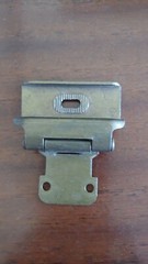 Amerock 7537 Cabinet Door 3/8″ Overlay Satin Aged Brass Self Close Wrap Hinge 1