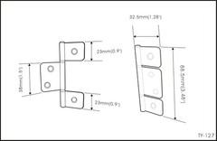 Flag Three Leaf 3-1/2″ Bifold Shutter Hinge for Non-Mortise Cabinet Hardware,…