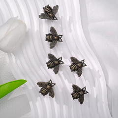 Retro Bee Shaped Metal Cabinet Handles 6 Pack Drawer Knobs Furniture Hardware