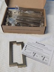 20 Pack Champagne Bronze Cabinet Handles 4.5″ Hole Center Square Pulls Kitchen