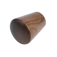 6pcs Wood Cabinet Knobs Cone Shape Walnut Wood 0.94″ × 1.1″;Black Walnut;6PCS