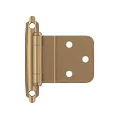 BPR3428CZ | Cabinet Hinge | 3/8 inch (10mm) Inset Closing Mount | Champagne B…