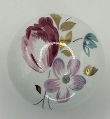 Lot Of 27, 1985 Liberty Hardware, Porcelain Hand Painted Floral Ceramic Knob VTG