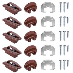 for Kenlin Rite-Trak II Drawer Slides Replacement 5 Sets of Rite 5, Brown
