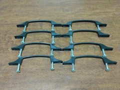 (8) Vintage Bronze Dresser Drawer Cabinet Handles Pulls 3″ center