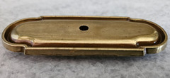Vintage Amerock?? Brass Cabinet Knob Drawers Pull Backplate 3-1/4″ long