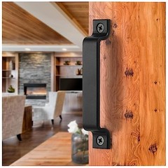 6.1″ Barn Door Handles – Gate Pulls for Wooden Fences Shed 6.1″ -2pcs(black)