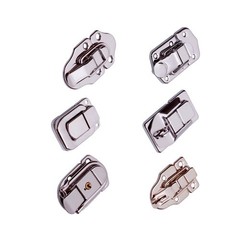 3Pcs Durable Iron Bag Latches Silver Box Packing Buckles for Luggage Travel