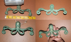 Nautical Restoration Hardware Octopus Drawer Handles Cast Iron, 6 7/8″, HW-53