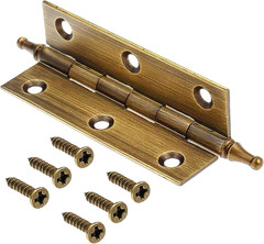 3 Inch Folding Butt Hinges Bronze 2Pcs, 3.85 Inch Long Shaft, 2.91 X 1.57 Inch P