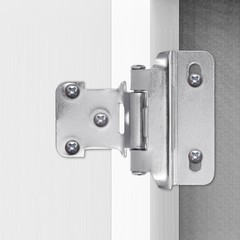 10 Pcs 1/2″ Overlay Semi Partial Wrap Around Cabinet Hinges Self Closing Hinges