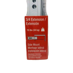 Side Mount Drawer Euro Slide 14″ 350mm by Richelieu 3/4 Extension Track