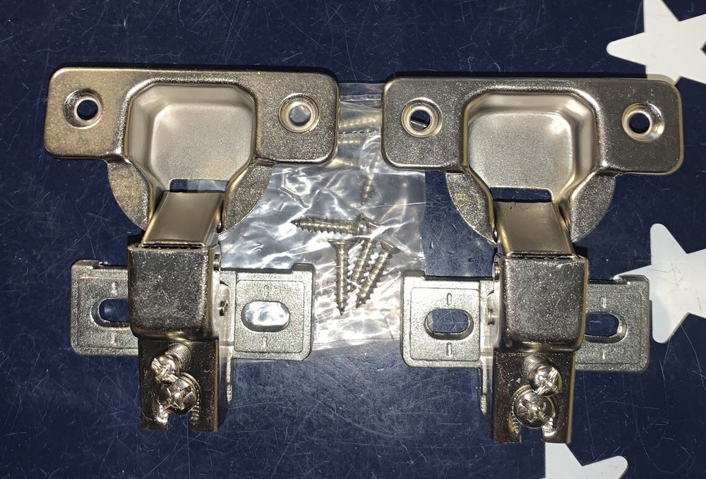 2 X Hickory Hardware 1/2” Overlay Concealed Hinge Face Frame 2 Hinges