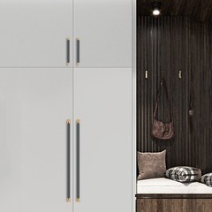 3.78″ 5″ 7.55″ 12.6″18.9″Dark Gray&Coffee Large Cabinet Pulls Drawer Pull Handle