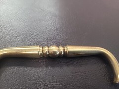 Keelwr Brass E70 drawer Pull 3.5 In CC Antique Brass Finish-made In USA