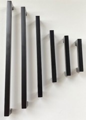 Premium Black Stainless Steel Cabinet Door Handles Cupboard Drawer Pulls