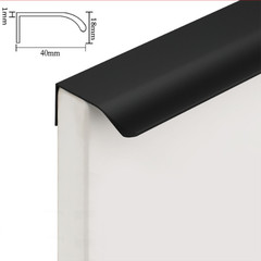 Aluminum Alloy Hidden Cabinet Handles Kitchen Cupboard Pull Furniture Hardware